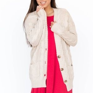 Boyfriend Cardi Cream Agnes & Dora